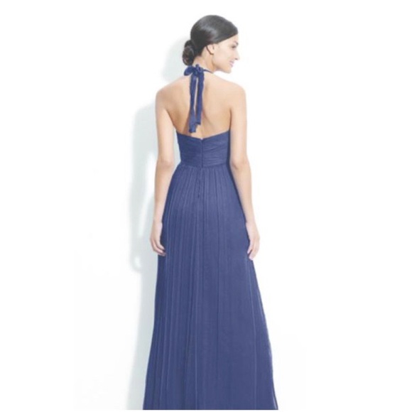 NWT Amsale Bellini Silk Halter Bridesmaid Dress